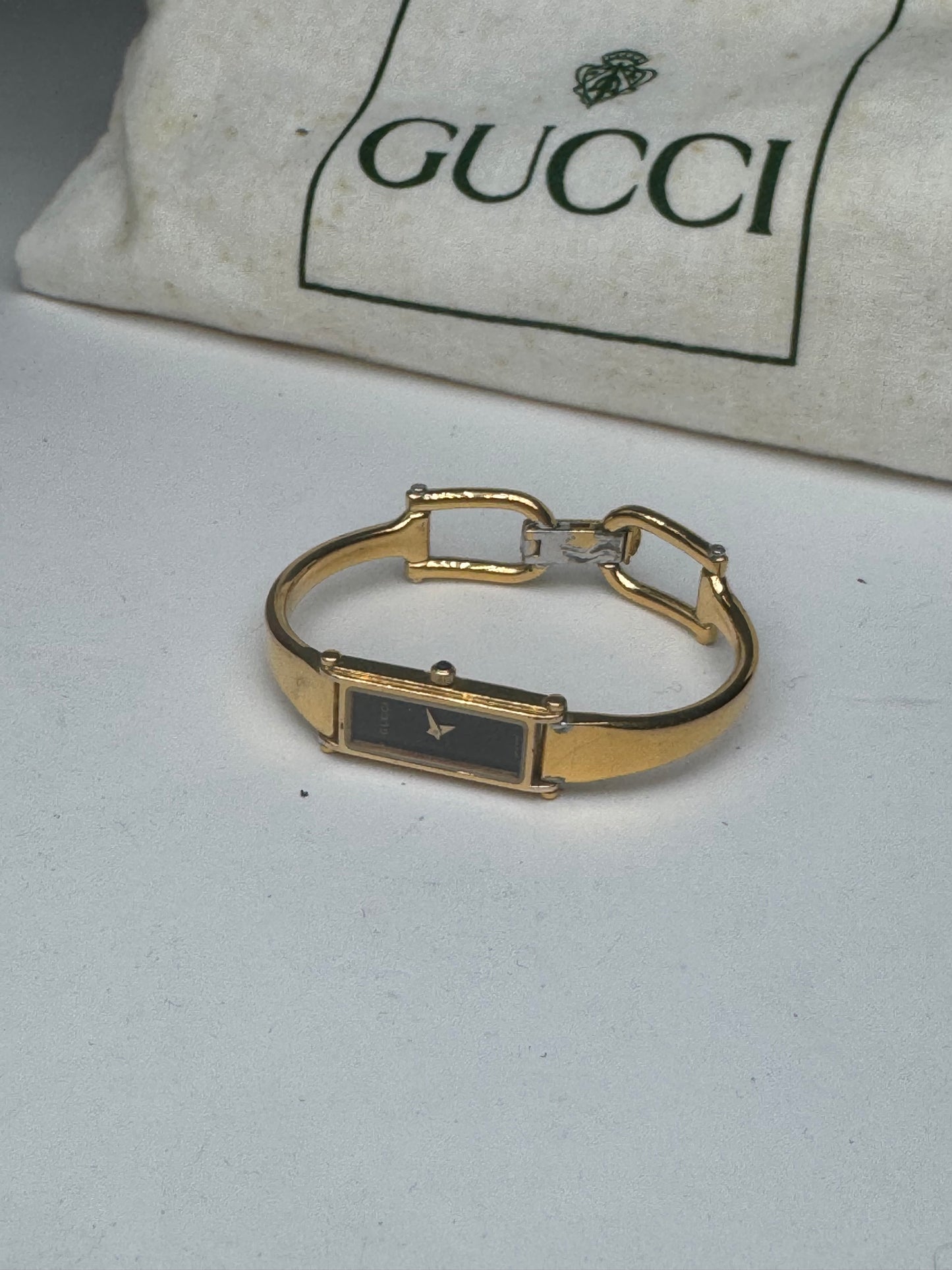 Vintage Gucci Gold Plated Horsebit Watch