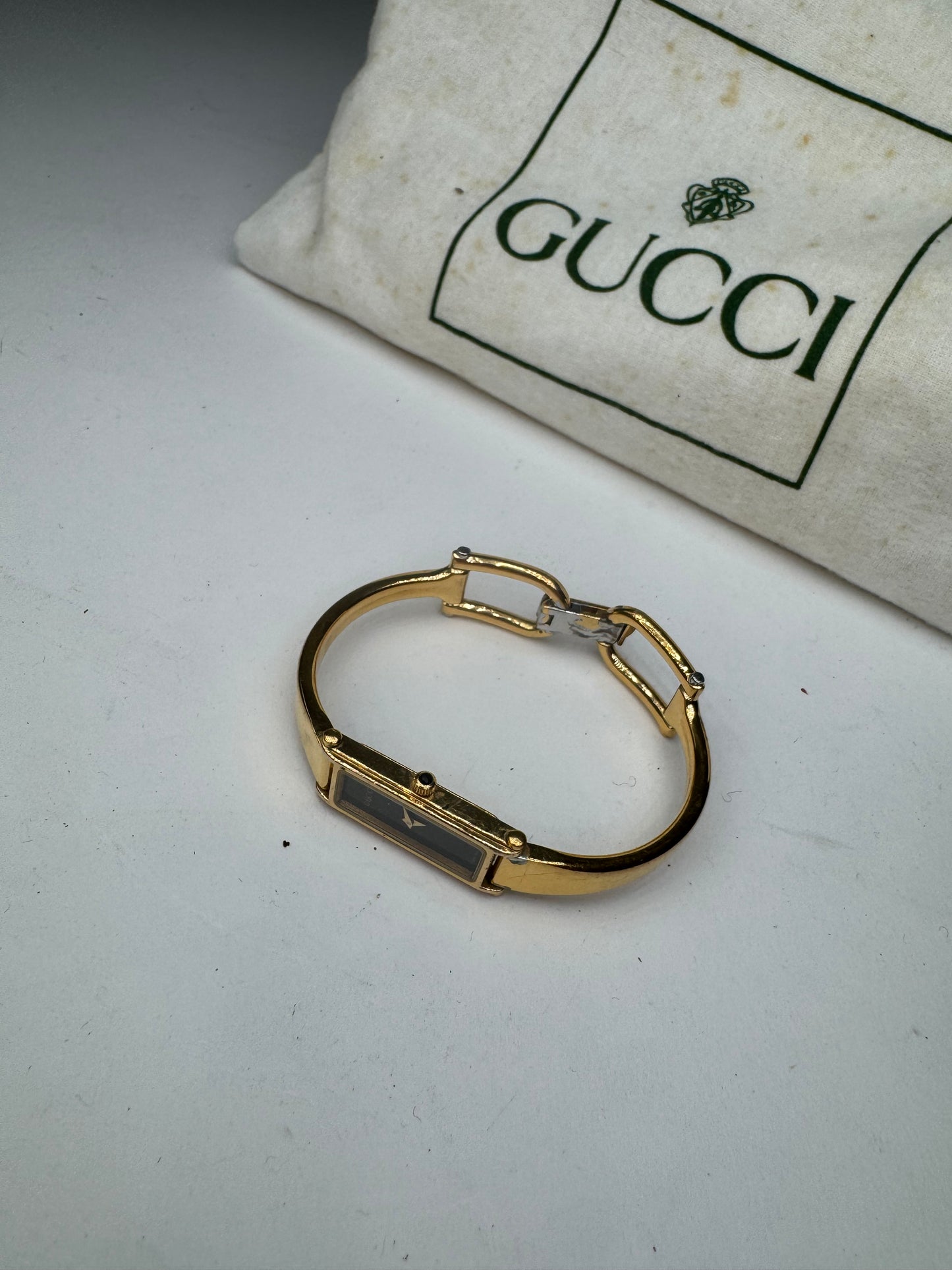 Vintage Gucci Gold Plated Horsebit Watch