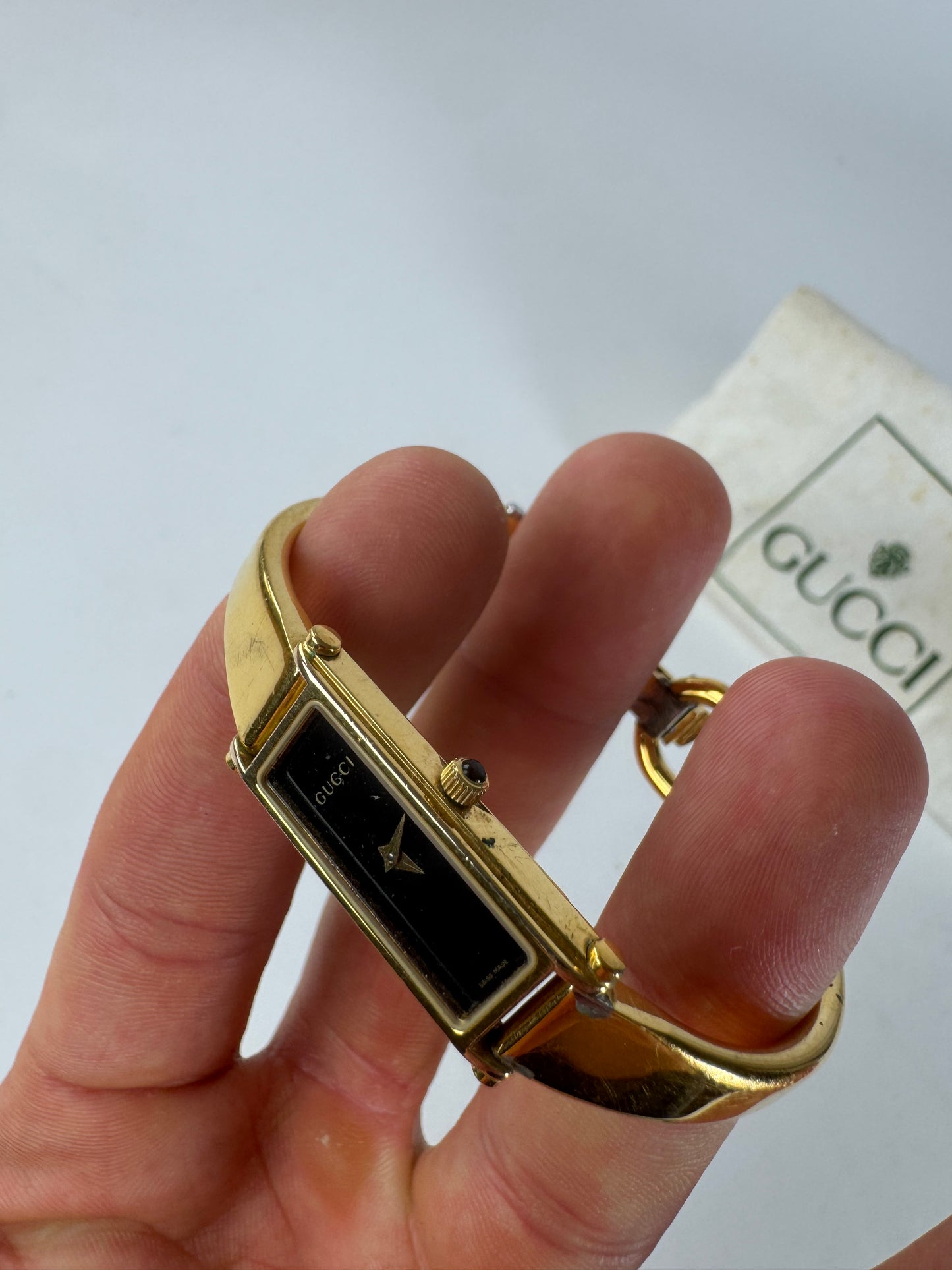 Vintage Gucci Gold Plated Horsebit Watch