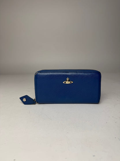 Vintage Vivienne Westwood Leather Wallet Blue
