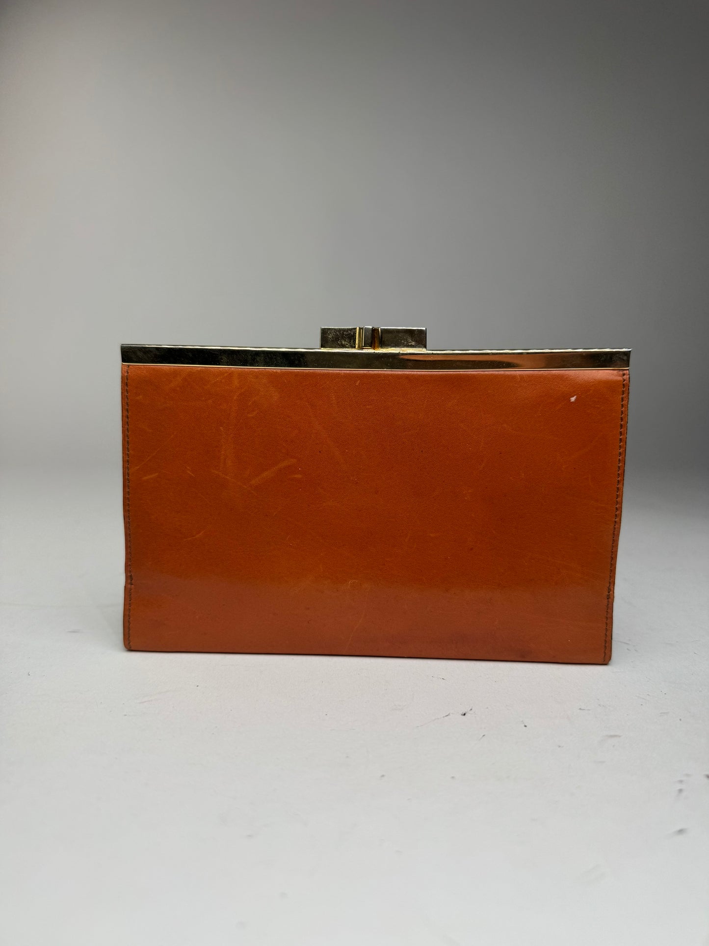 Vintage Loewe Madrid Leather wallet orange brown