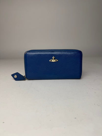 Vintage Vivienne Westwood Leather Wallet Blue