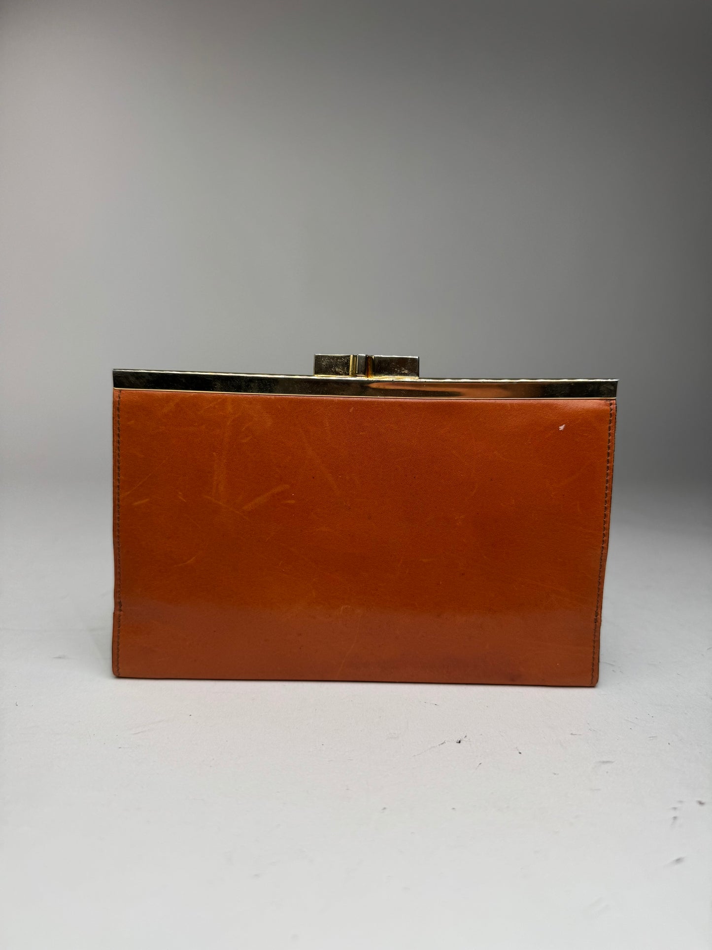 Vintage Loewe Madrid Leather wallet orange brown