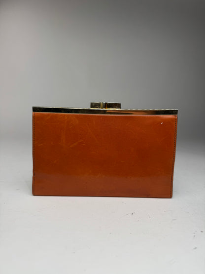 Vintage Loewe Madrid Leather wallet orange brown