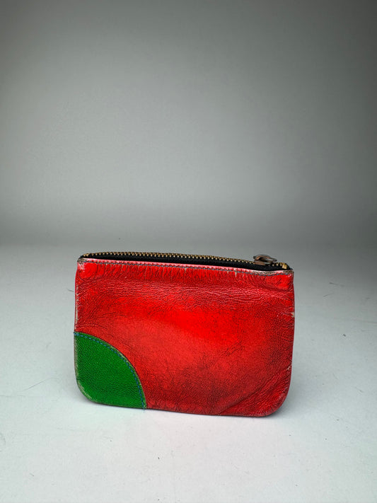 Vintage Commes Des Garçons Leather Card Holder multicolor