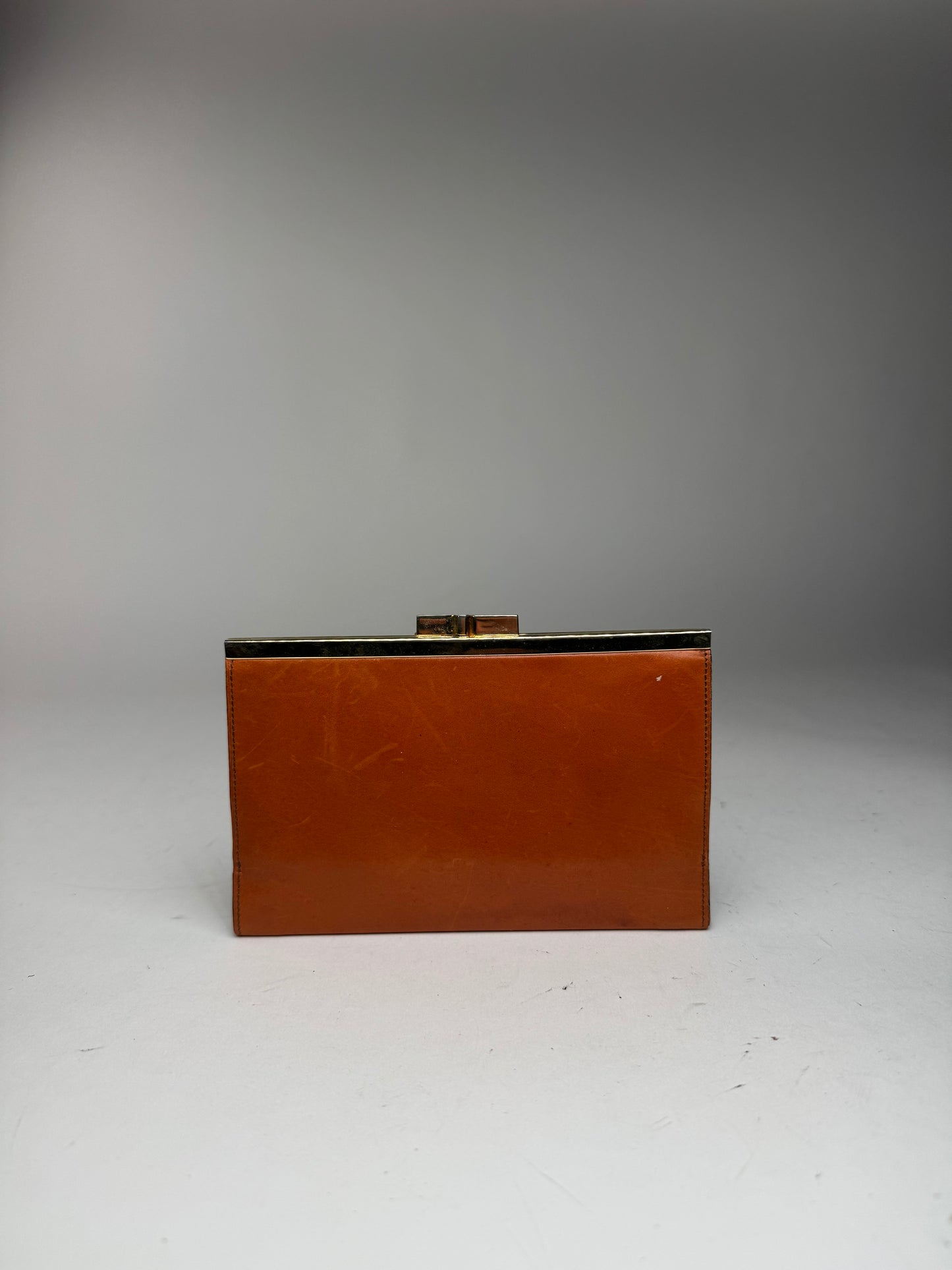 Vintage Loewe Madrid Leather wallet orange brown