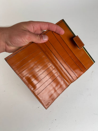 Vintage Loewe Madrid Leather wallet orange brown