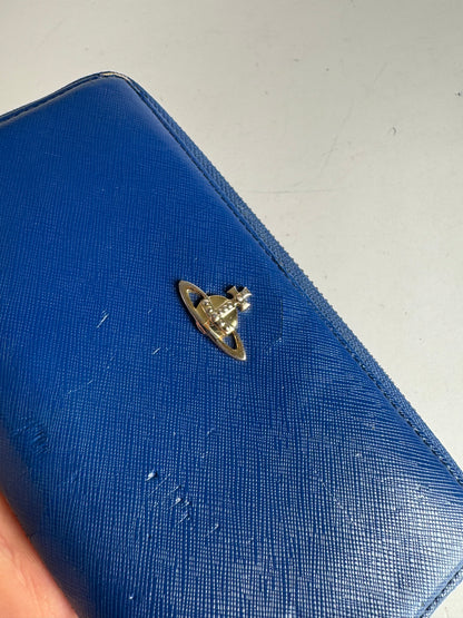 Vintage Vivienne Westwood Leather Wallet Blue