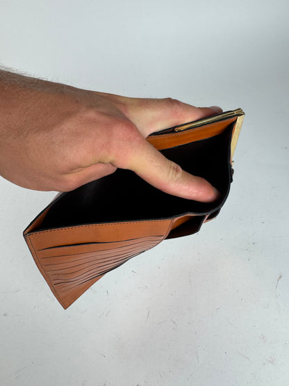 Vintage Loewe Madrid Leather wallet orange brown