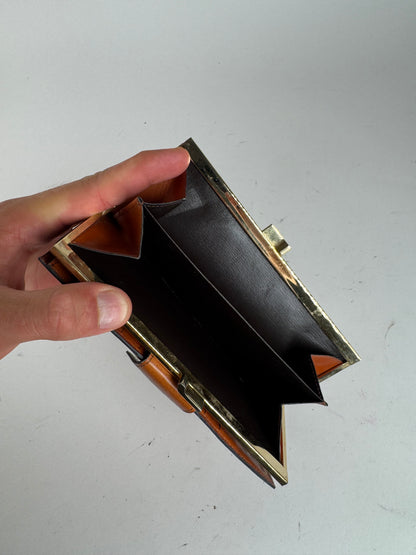 Vintage Loewe Madrid Leather wallet orange brown