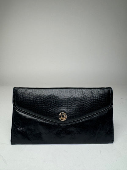 Vintage Dior Leather Wallet black