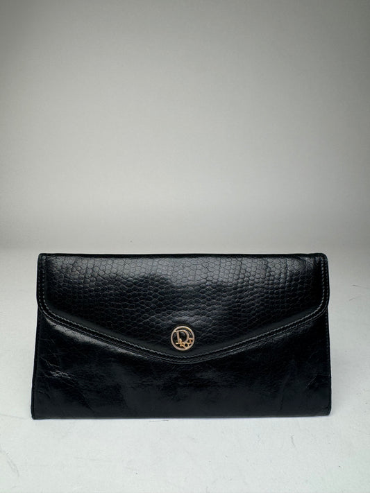 Vintage Dior Leather Wallet black