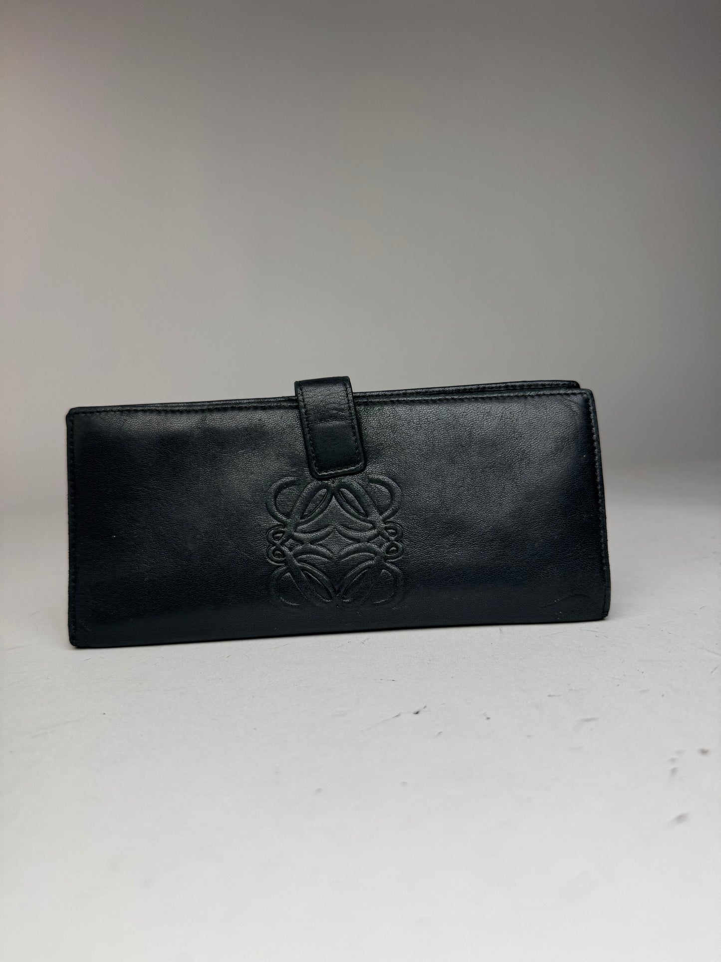 Vintage Loewe Leather wallet Black