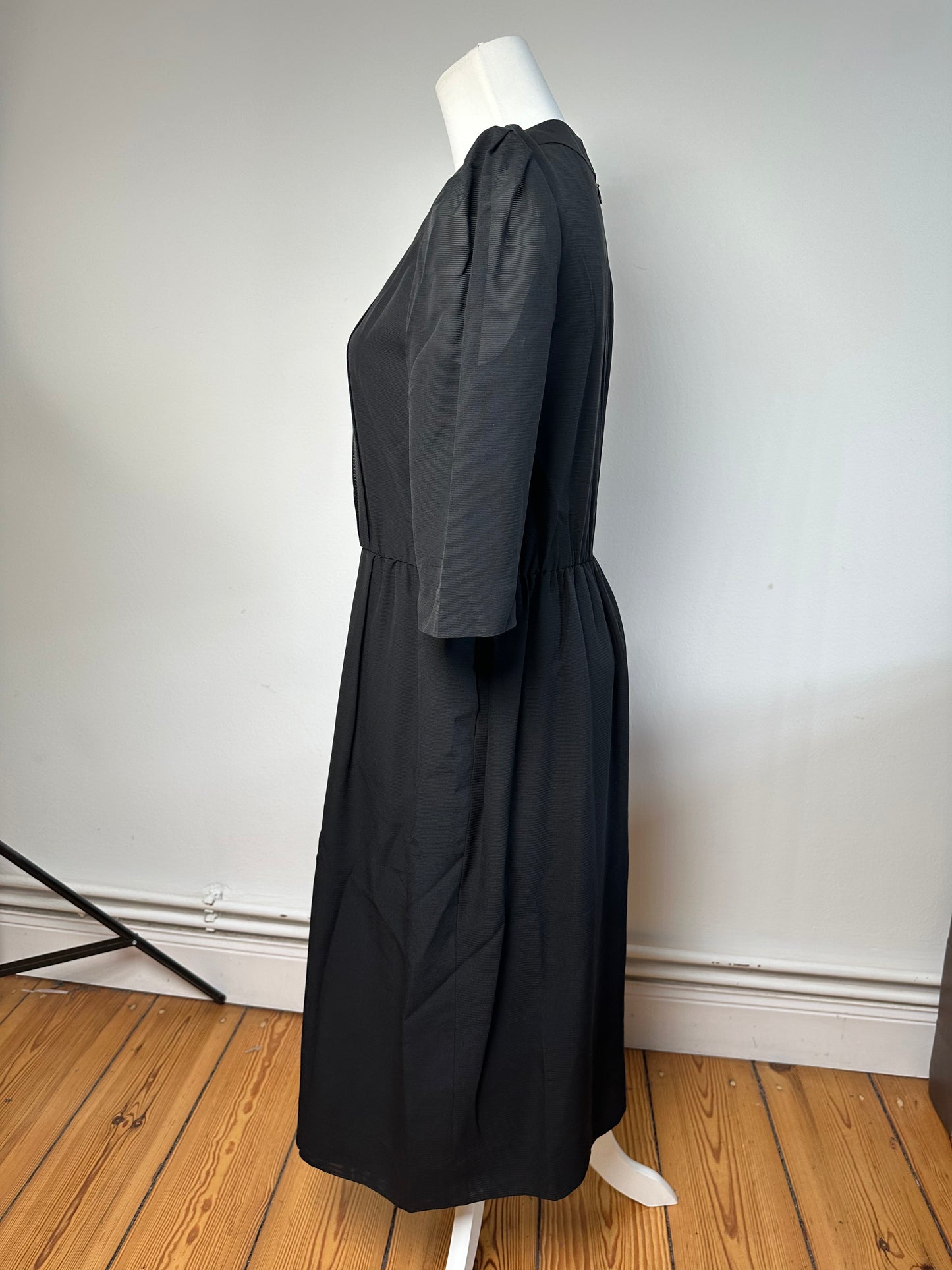 Vintage Givenchy Wool Dress M Black