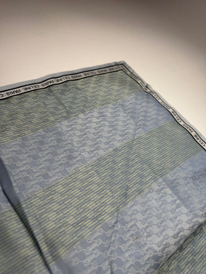 Vintage Celine Scarf Green Grey