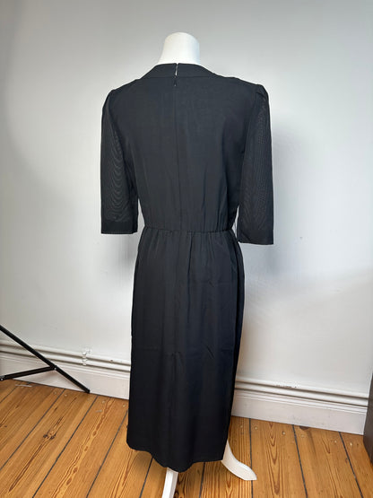 Vintage Givenchy Wool Dress M Black