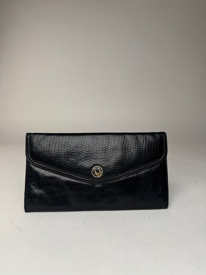 Vintage Dior Leather Wallet black