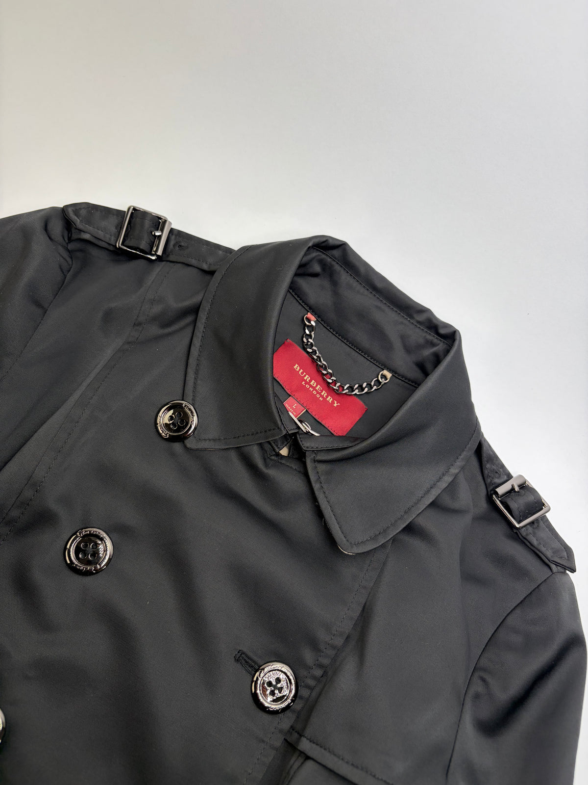Vintage Burberry Double-Breasted Trench Coat Nova Check L