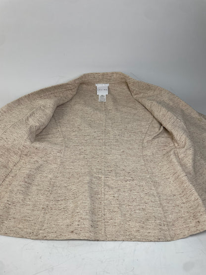 Vintage Celine Wool Silk Blend Blazer Beige M