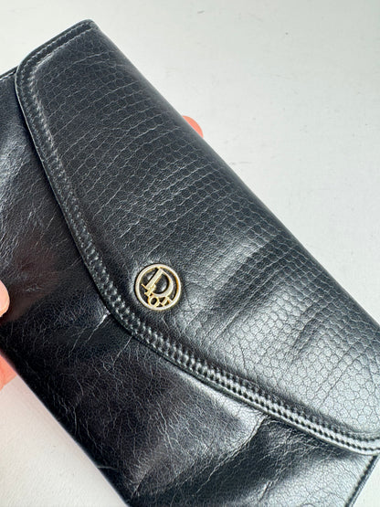 Vintage Dior Leather Wallet black