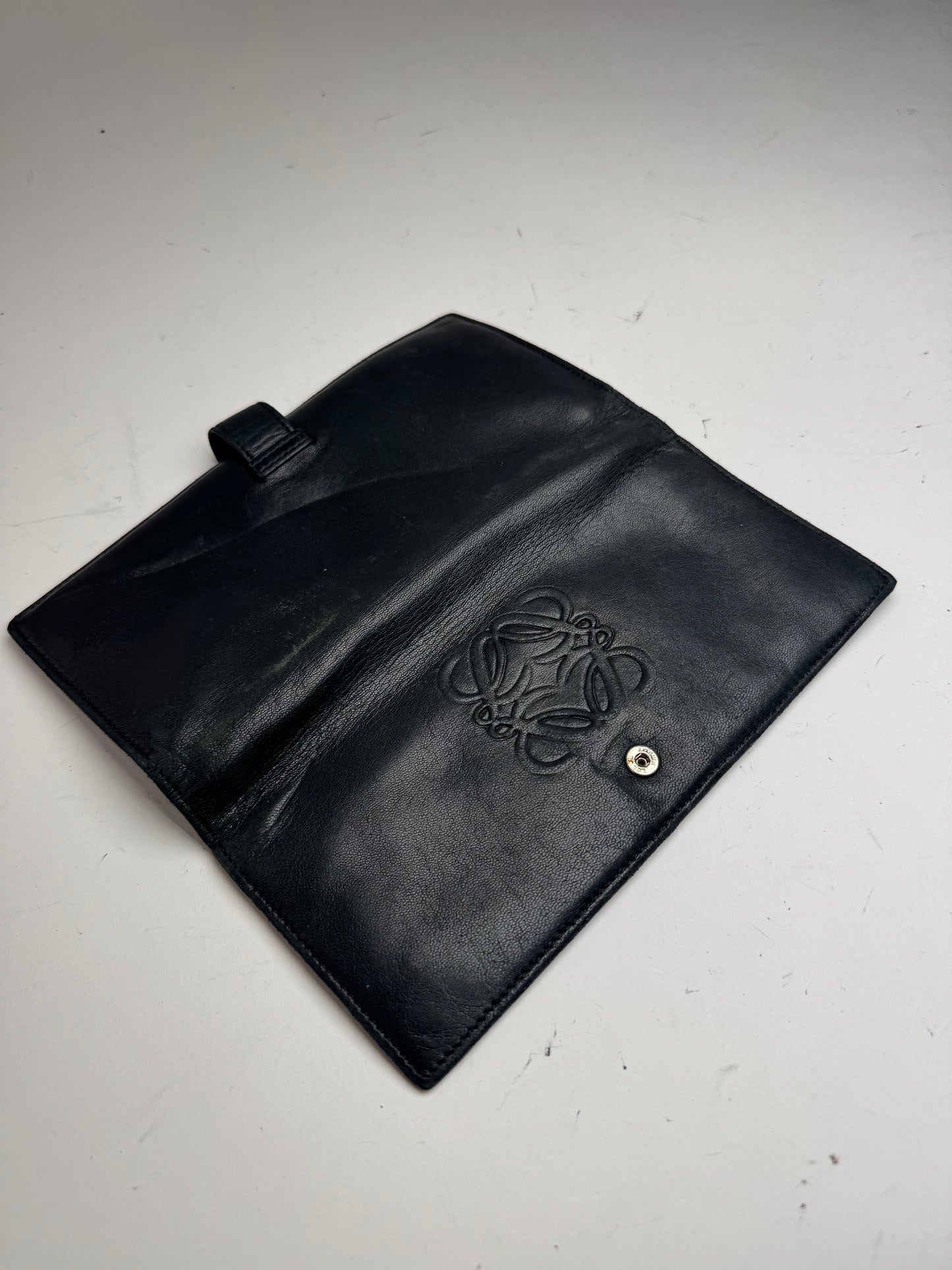 Vintage Loewe Leather wallet Black