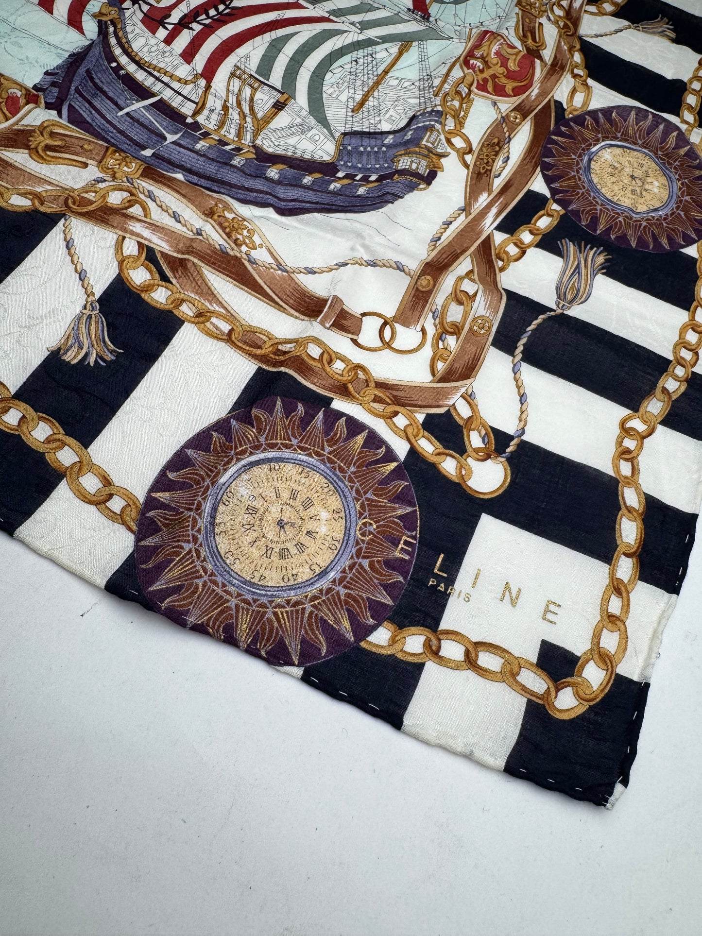 Vintage Celine Boat Scarf