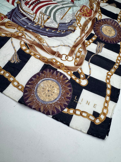 Vintage Celine Boat Scarf