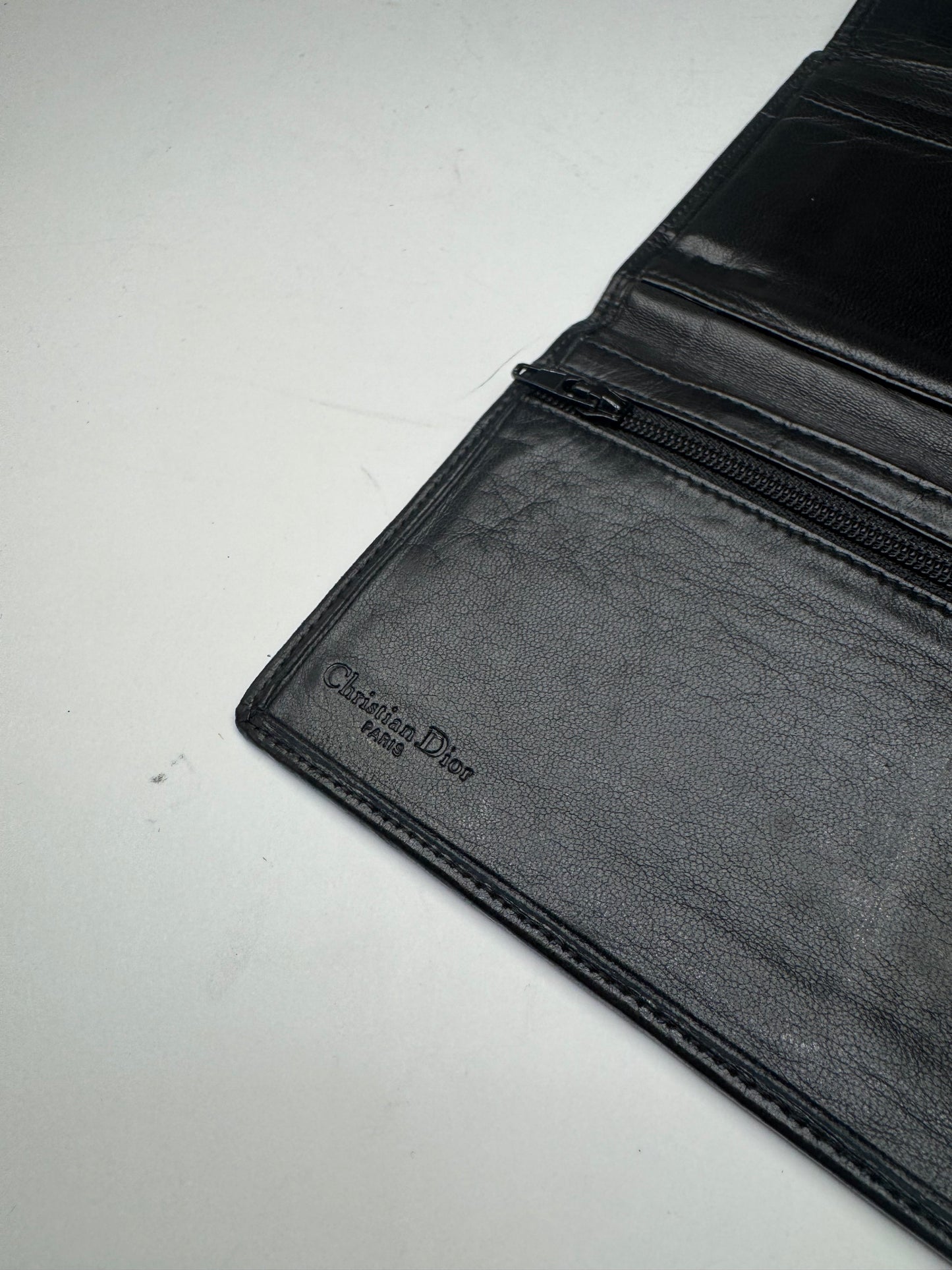 Vintage Dior Leather Wallet black