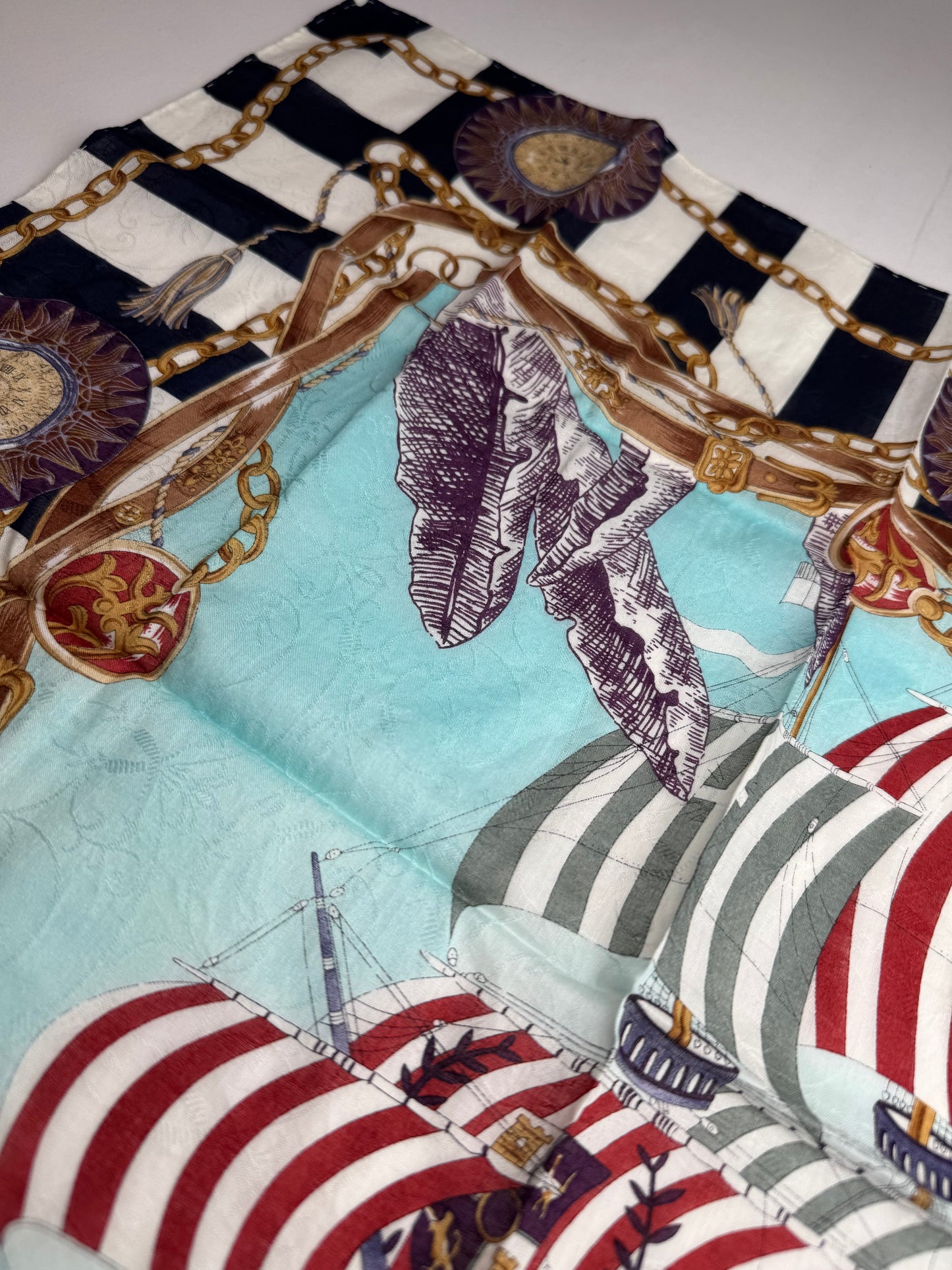 Vintage Celine Boat Scarf