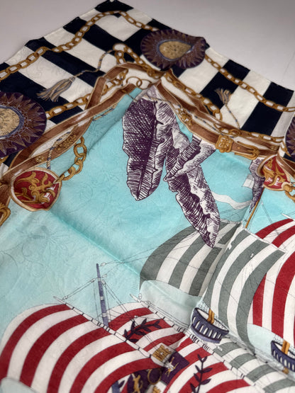 Vintage Celine Boat Scarf