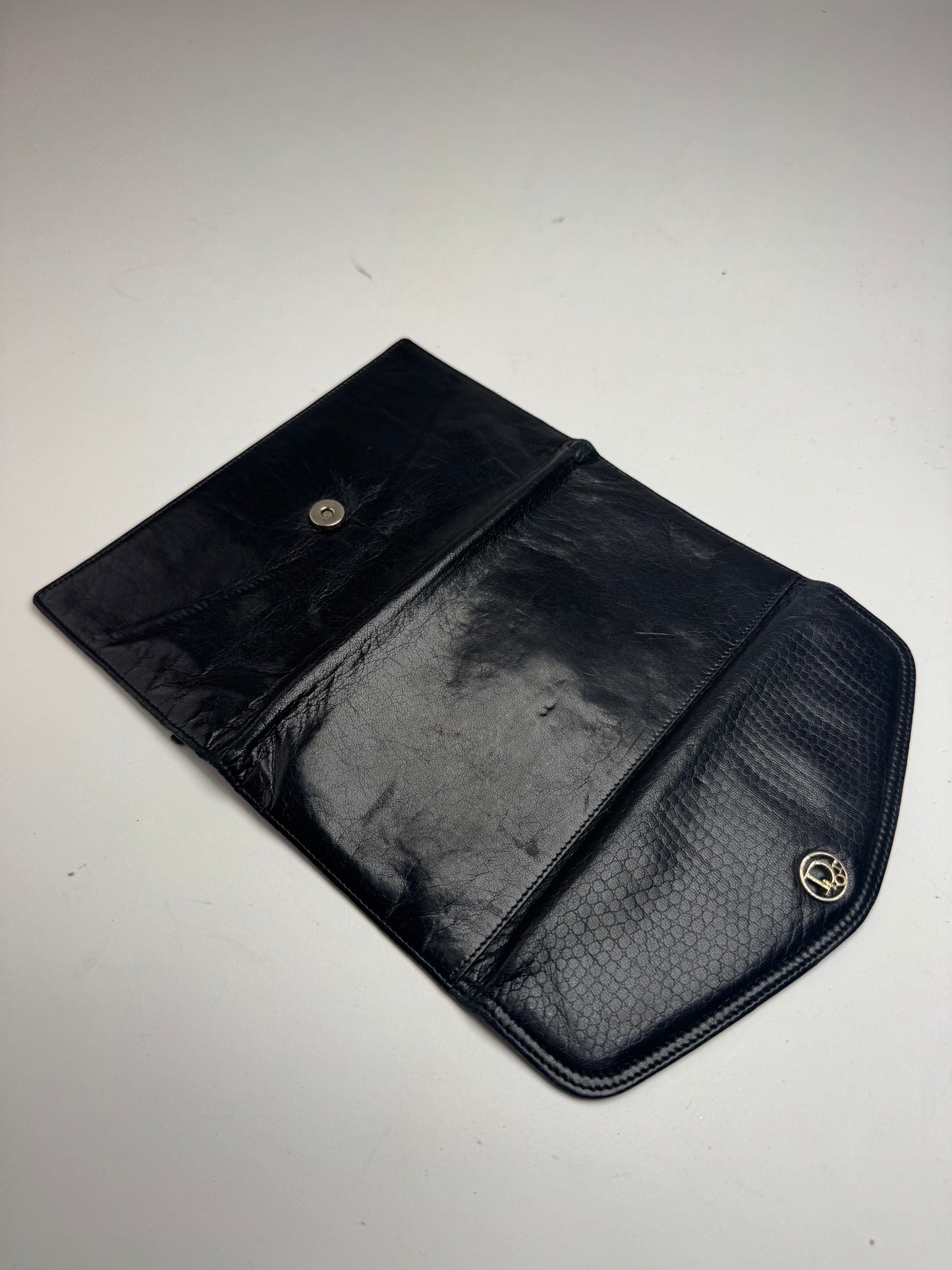 Vintage Dior Leather Wallet black