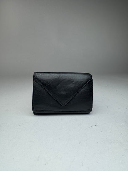 Vintage Balenciaga Leather Card Holder Black