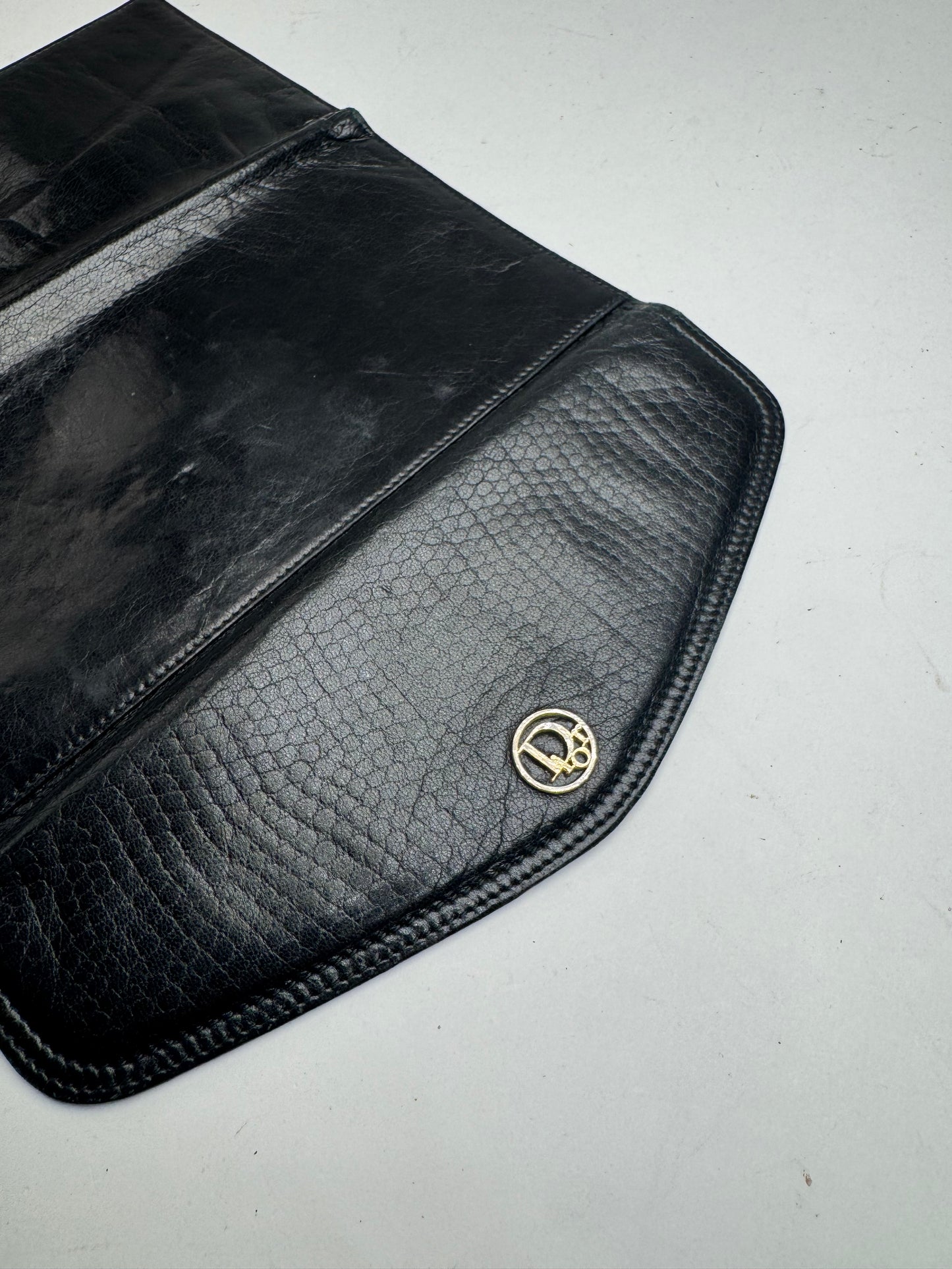 Vintage Dior Leather Wallet black