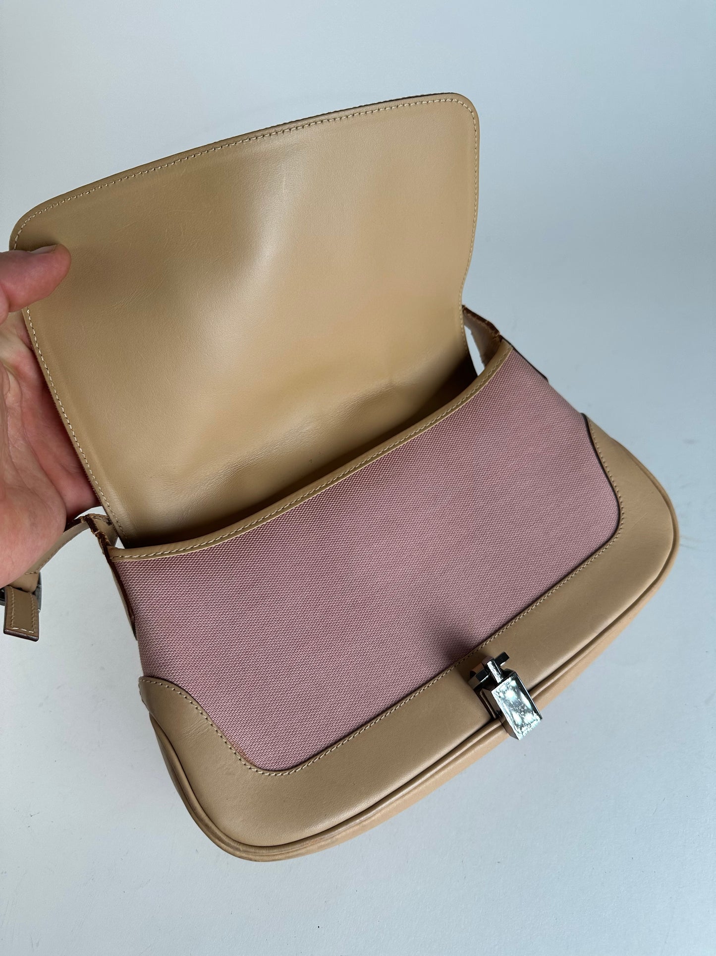 Vintage Gucci Jackie Bag Brown Pink