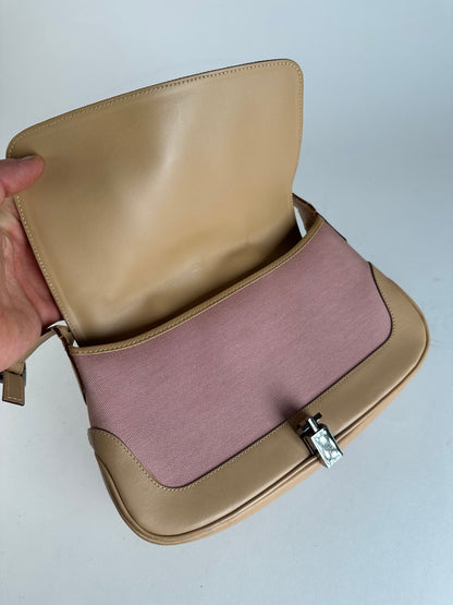 Vintage Gucci Jackie Bag Brown Pink