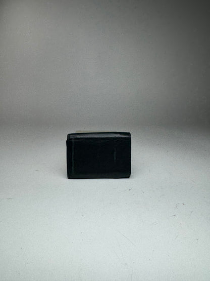 Vintage Balenciaga Leather Card Holder Black