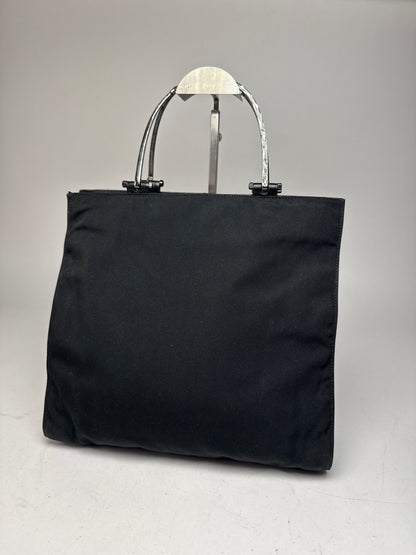 Vintage Gucci Tom Ford Era Handbag Polyester Black