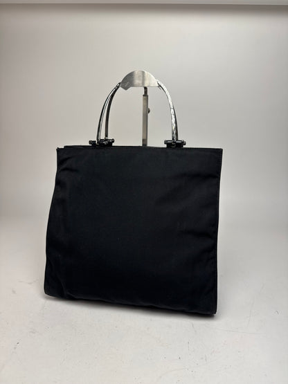 Vintage Gucci Tom Ford Era Handbag Polyester Black