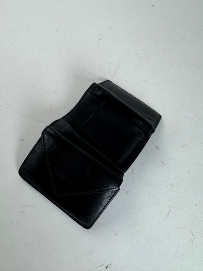Vintage Balenciaga Leather Card Holder Black