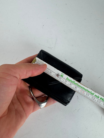 Vintage Balenciaga Leather Card Holder Black