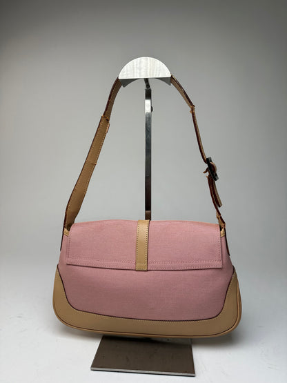 Vintage Gucci Jackie Bag Brown Pink