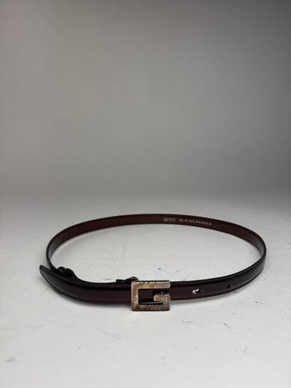 Vintage Gucci Patent Leather Belt purple