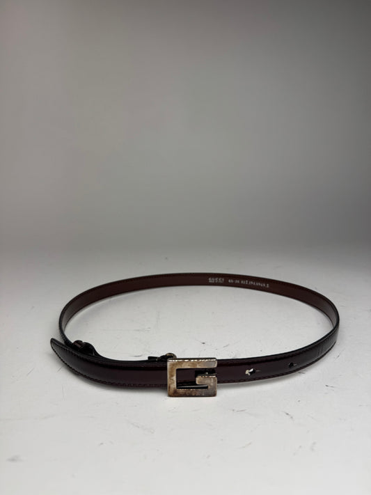 Vintage Gucci Patent Leather Belt purple