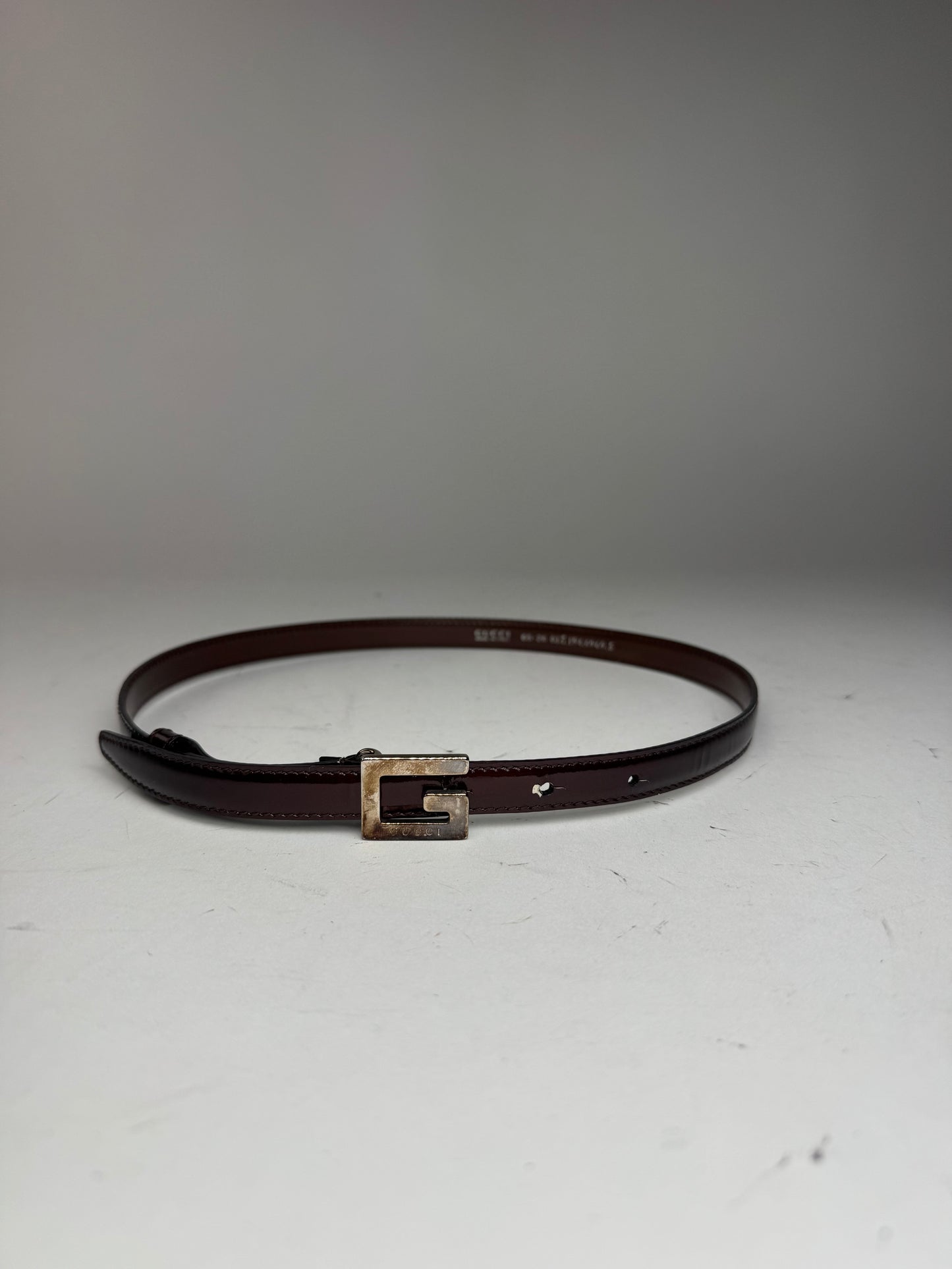 Vintage Gucci Patent Leather Belt purple