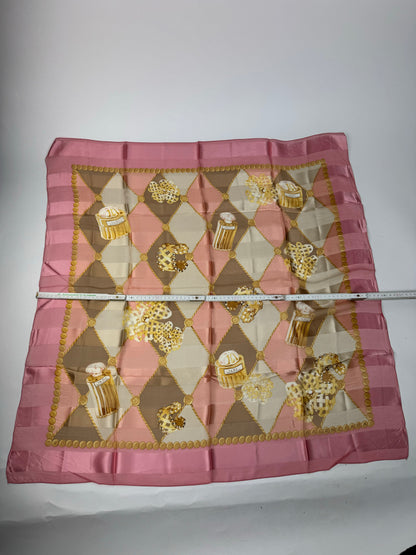 Vintage Balenciaga Silk Scarf Pink