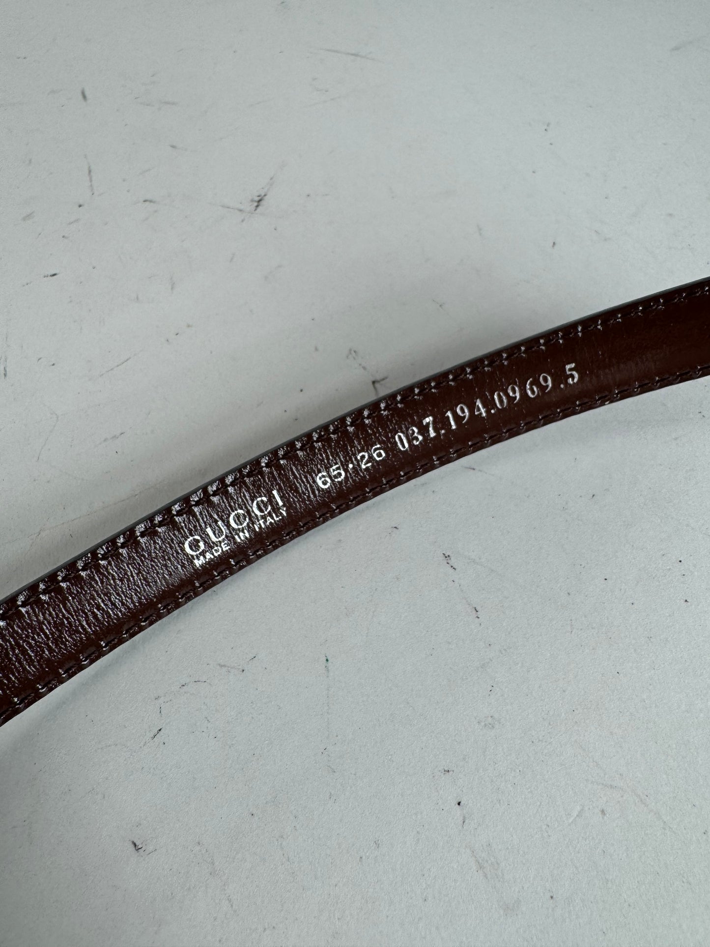 Vintage Gucci Patent Leather Belt purple