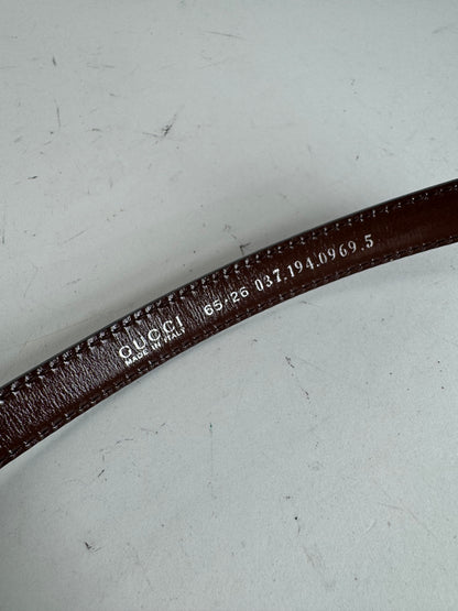 Vintage Gucci Patent Leather Belt purple