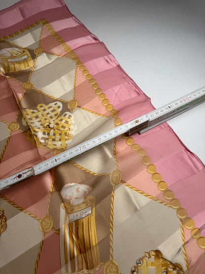 Vintage Balenciaga Silk Scarf Pink