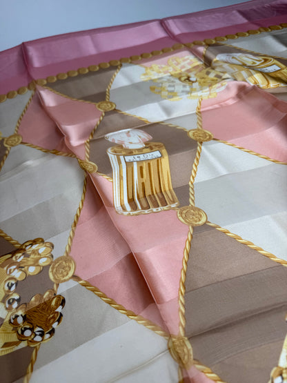 Vintage Balenciaga Silk Scarf Pink