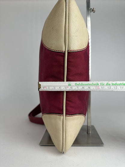 Vintage Gucci logo handbag purple white